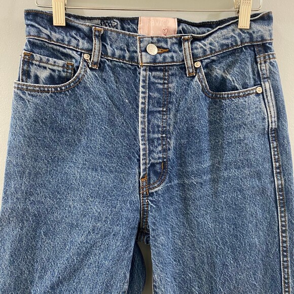REVICE Button Fly Rigid Denim Straight Leg Jean 27 - Picture 3 of 8
